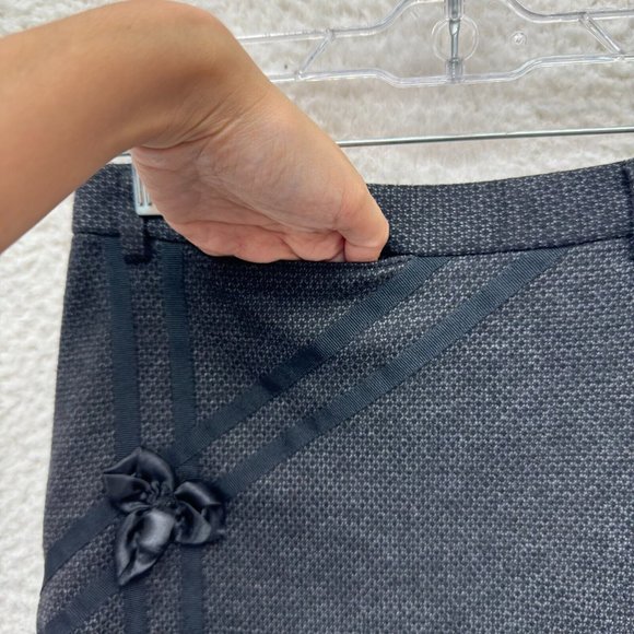 NEW NWT 2 Piece Twin Set Button Up Blouse Blazer Top Pencil Skirt S Small Grey - Picture 9 of 14